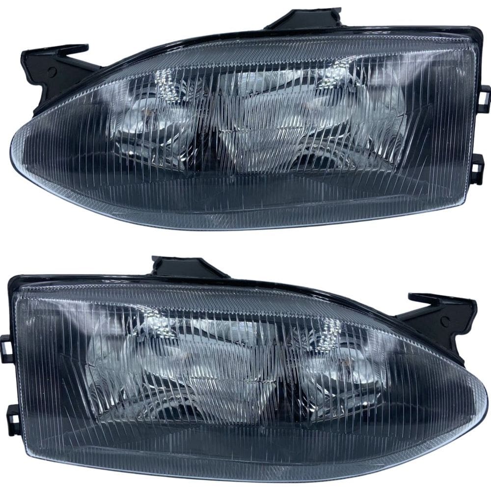 Farol Palio Siena G1 Mascara Negra 96 á 00 Foco Duplo Acrilico Esquerdo/Motorista