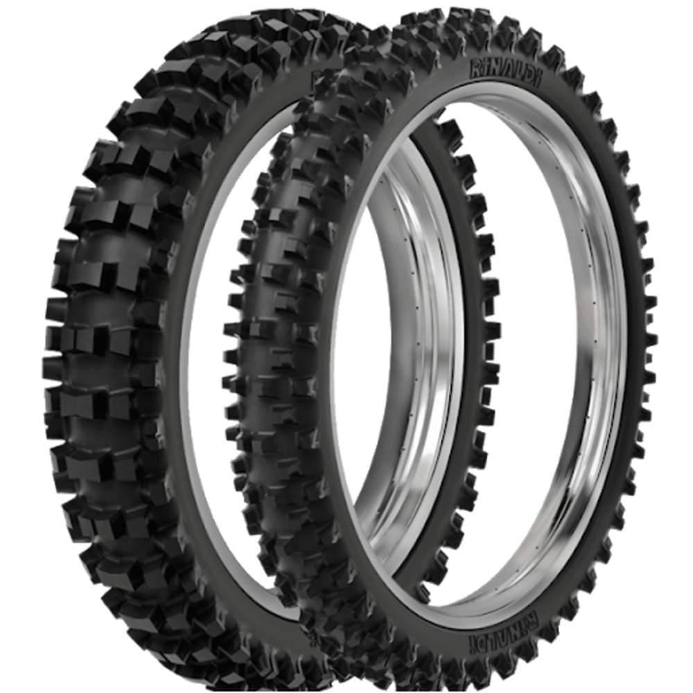 Par Pneu Honda Crf 450 120/80-19 + 90/90-21 Sr39 Rinaldi