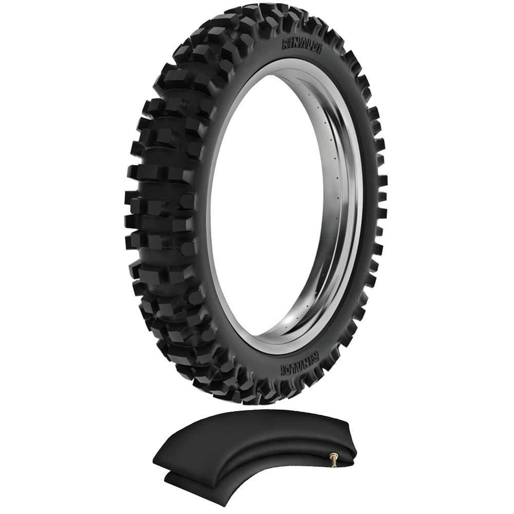Kit Pneu Bros 160 100/90-17 55m Traseiro Sh31 Rinaldi + Camara
