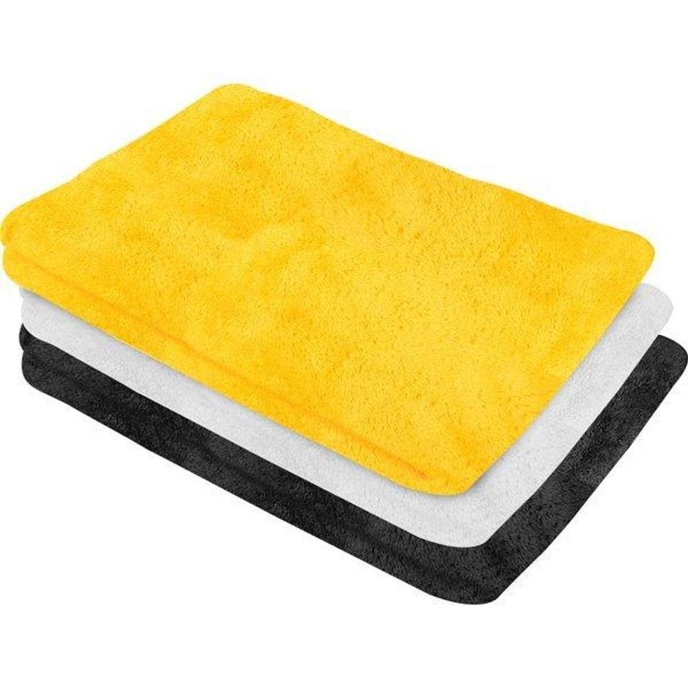 Toalha Microfibra 60x40cm 500gsm 3 Peças Vonder