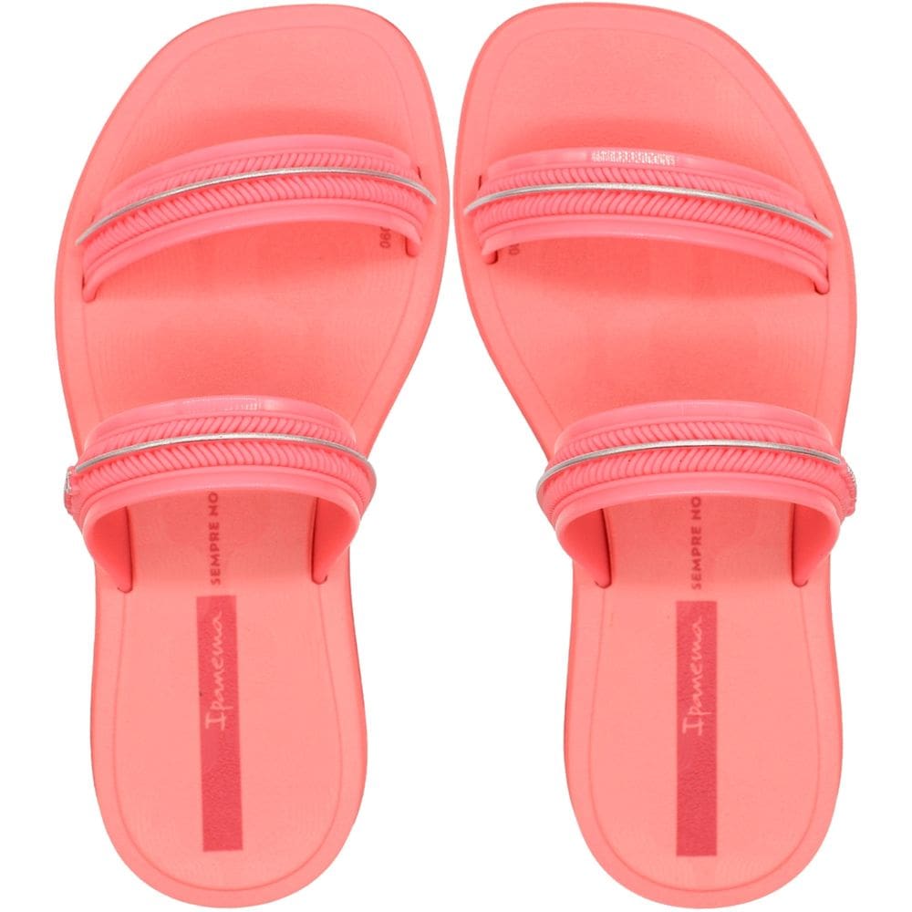 Tamanco Slide Infantil Ipanema Glow Sempre Nova Tiras Frisos Metalizados Menina