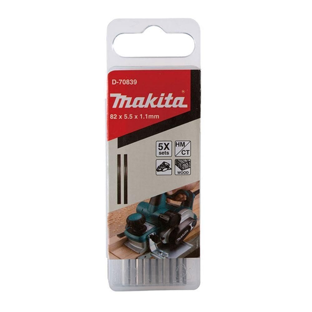 Kit Mini Faca Plaina 82 Mm 10 Unidades D-70839 Makita