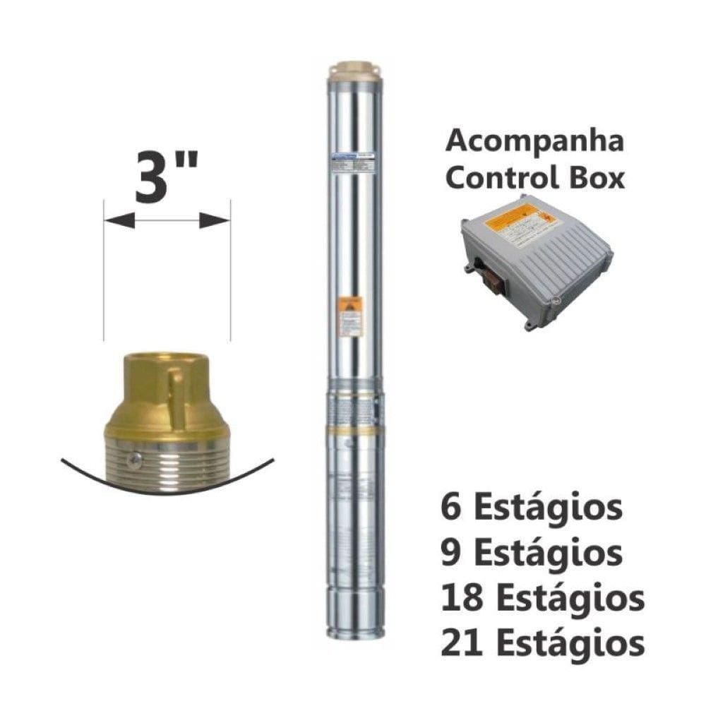 Motobomba Caneta 1-3cv 60Hz Mono Esub-3-6 Eletroplas 220V
