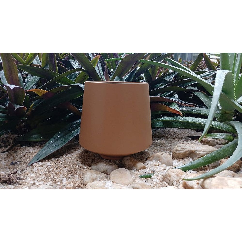 Vaso Ceramica Mocha Mousse Acabamento Fosco - 20 x 20