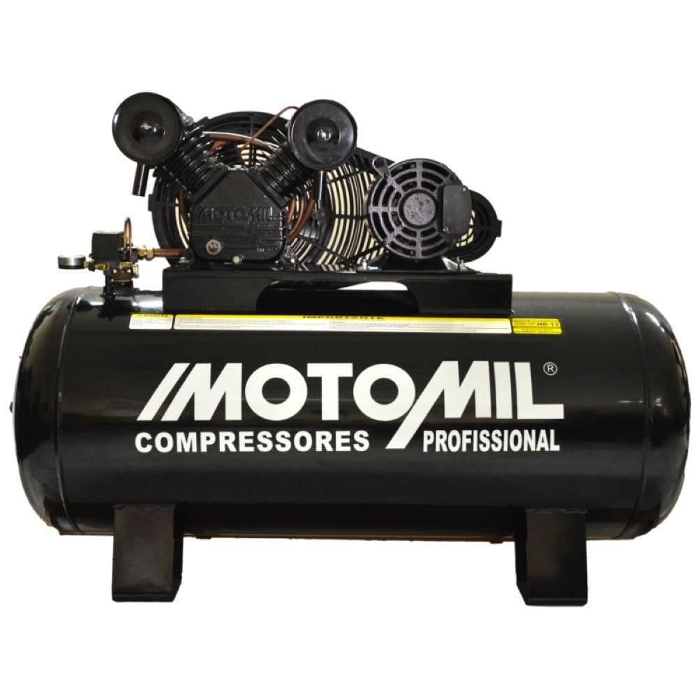 Compressor 140lbs 6hp Trifásico 220-380v Cmv-25-200 Motomil