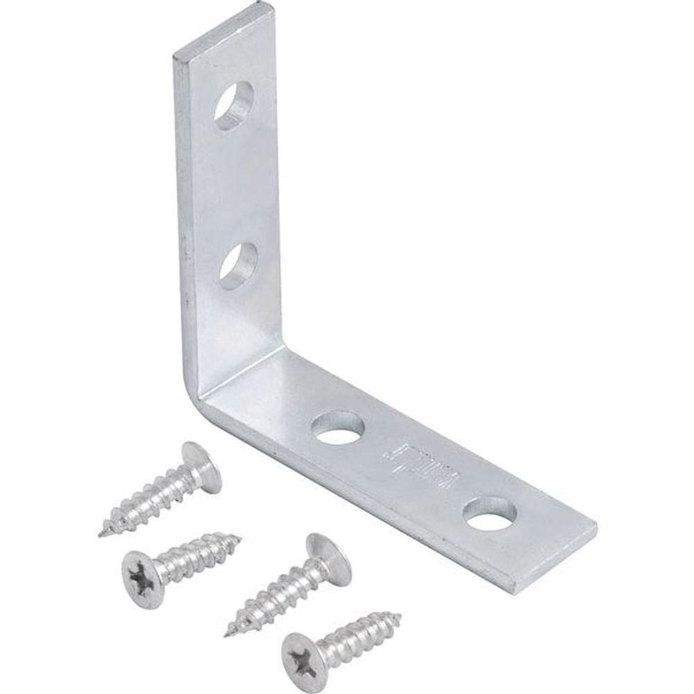 Cantoneira P- Cortina 04x04cm Zincado Cce0044 C- 4 Pç Vonder
