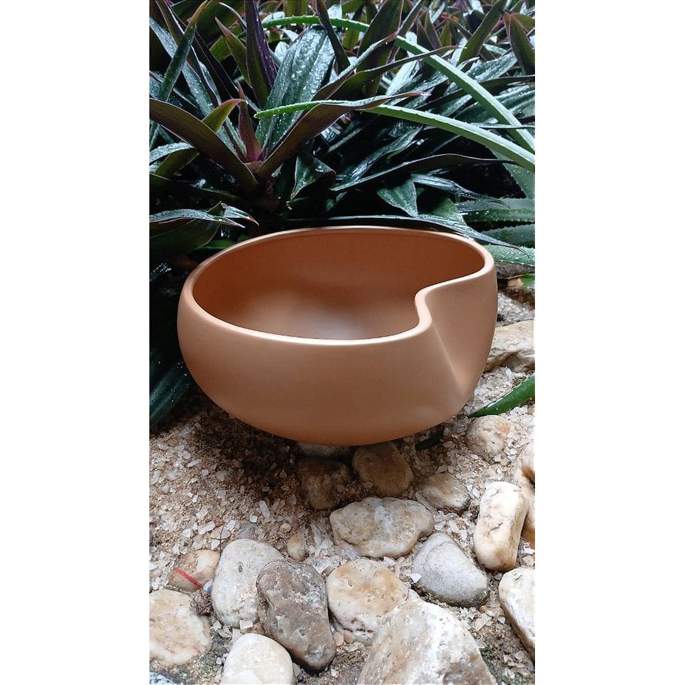 Vaso Ceramica Mocha Mousse Acabamento Fosco - 28x14