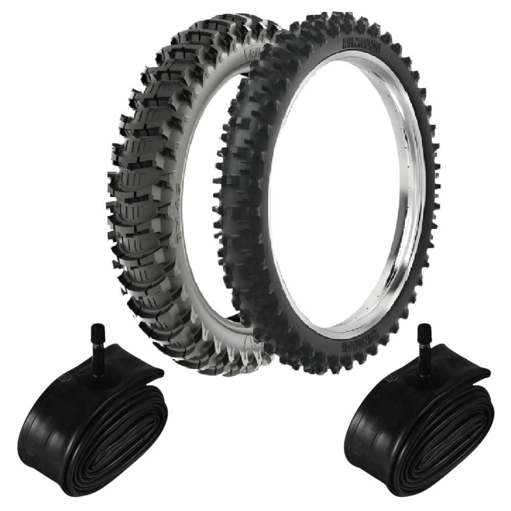 Par Pneu Cr 250r Yz 250f Rm 250 110/90-19 Rw45 + 90/90-21 Sr39 Rinaldi + Camara
