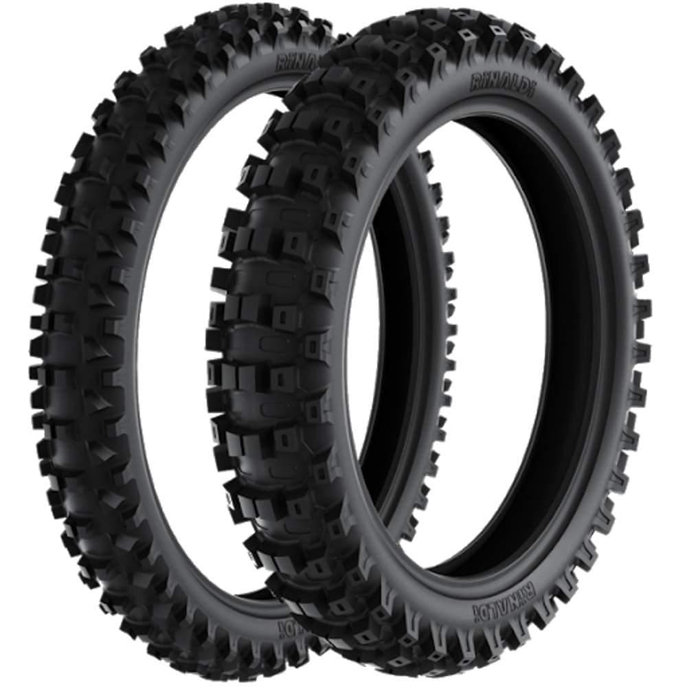 Par Pneu Mini Moto 50cc 60/100-14 + 80/100-12 Rs47 Rinaldi
