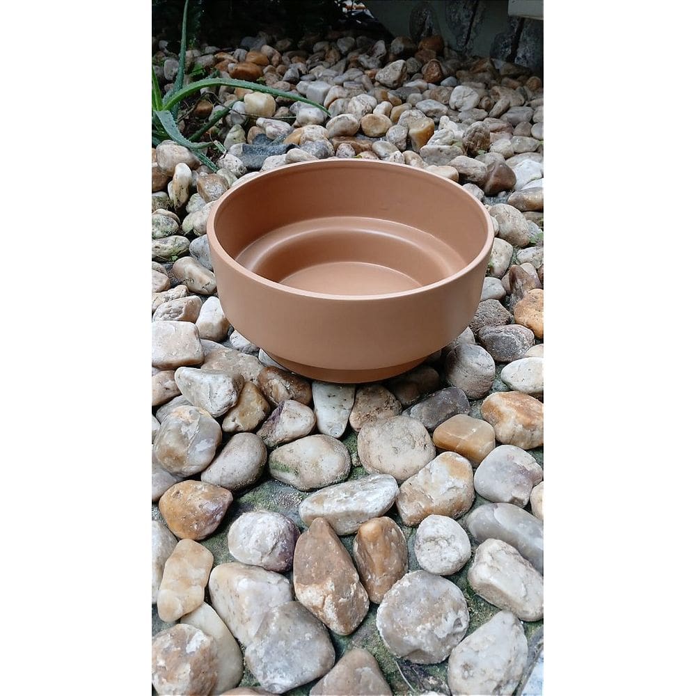 Vaso Ceramica Mocha Mousse Acabamento Fosco - 27x12