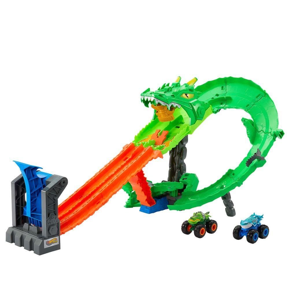 Hot Wheels Pista Destruição do Dragão 80 Anos - Mattel