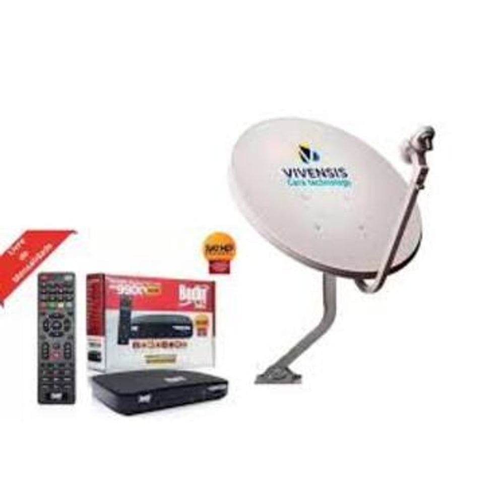 Antena Parabólica Vivensis 60cm com Conversor Bedin Sat Hd BS9900