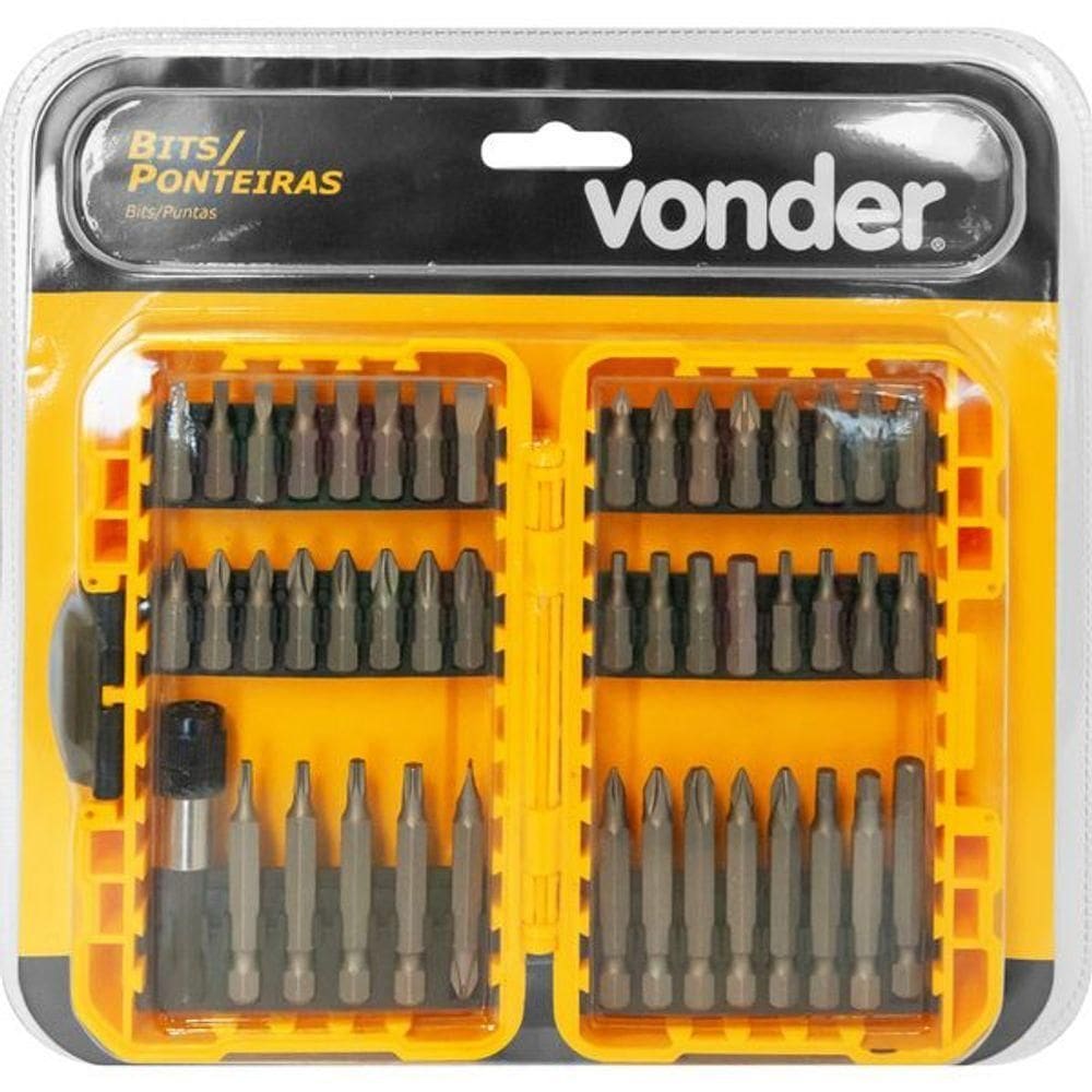 Jogo Bits-ponteiras Crv Com 46 Peças Enc 1-4 Vonder