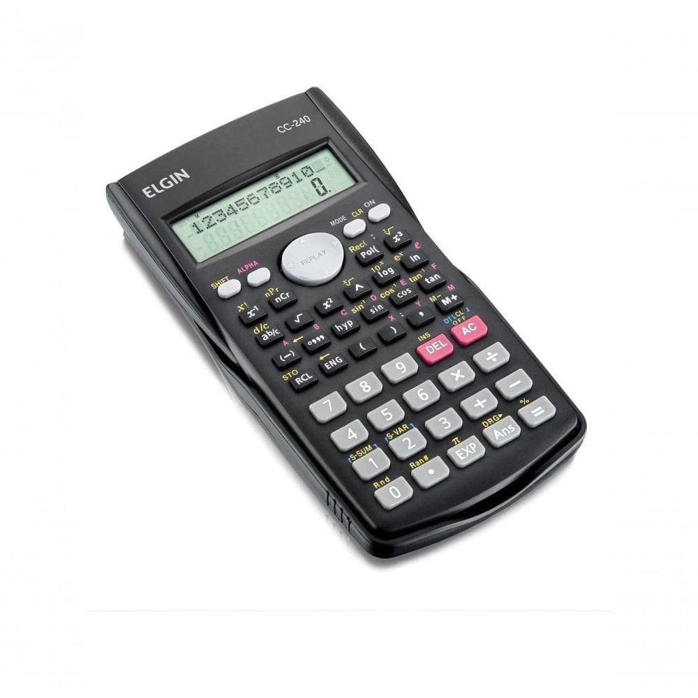 Calculadora Cientifica 240 Funções Cc240 Preta