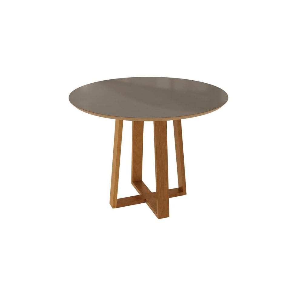 Mesa Mira para Sala de Jantar Premium Freijo/Bronze