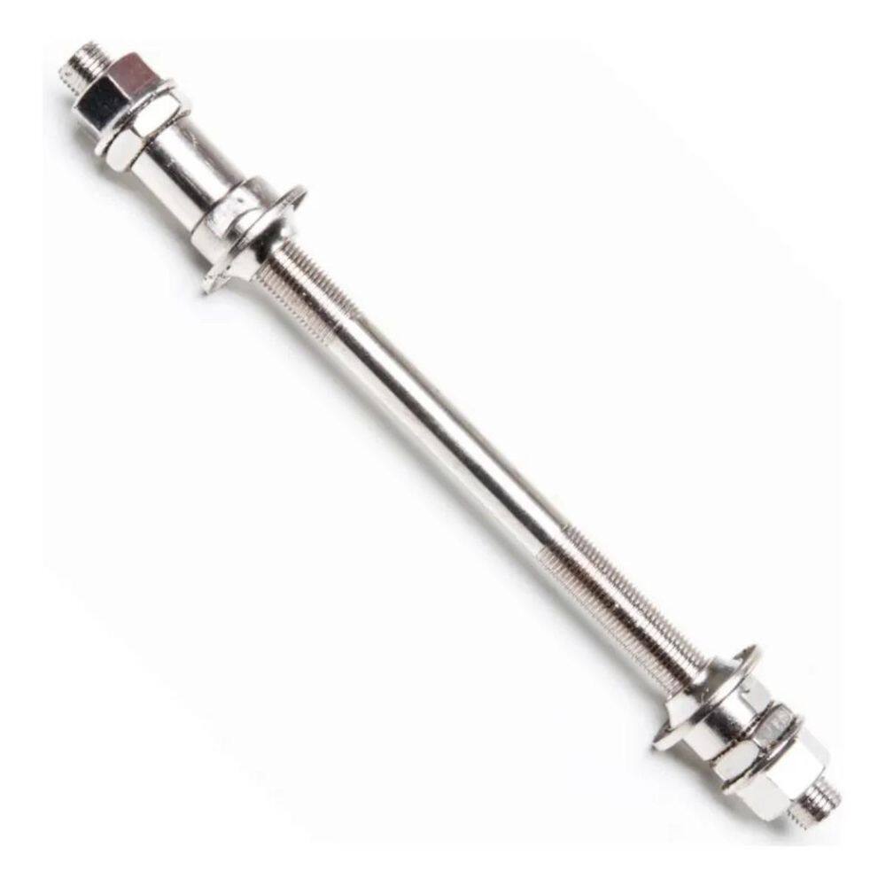 Eixo Traseiro 3/8 X 185Mm Cromado Com 8 Peças Shengfu