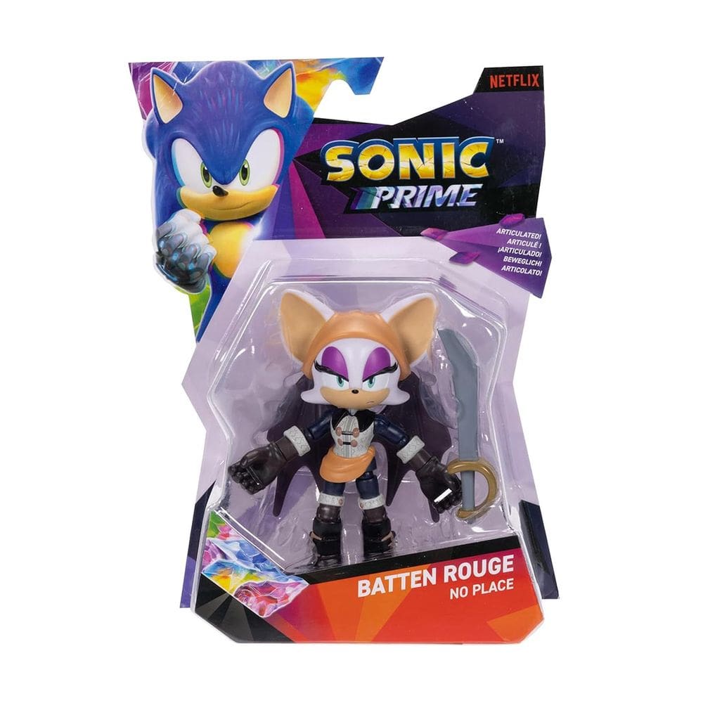 Boneca Articulada Batten Rouge No Place De 13Cm -SonicPrime