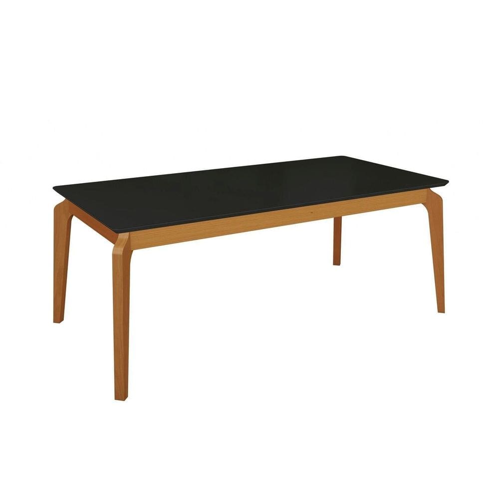Mesa Petra para Sala de Jantar Premium Preto Fosco