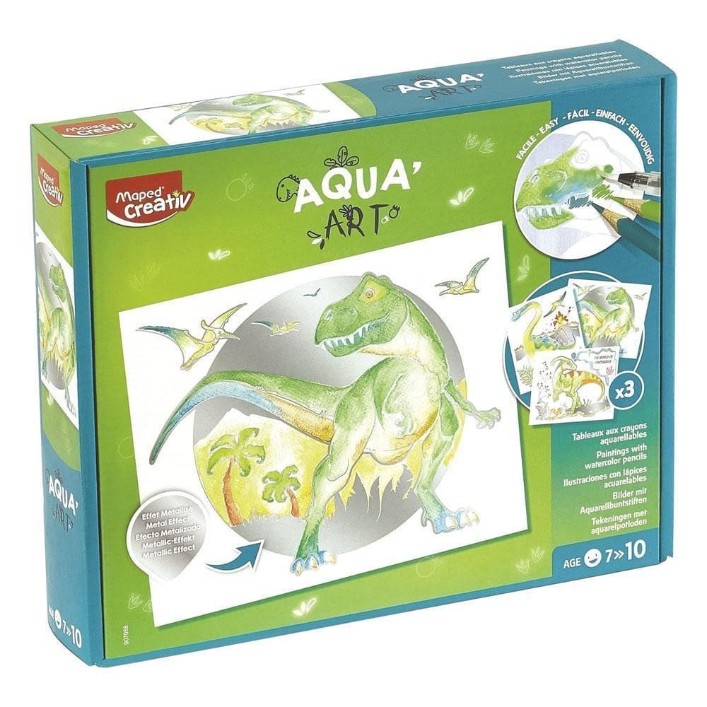Kit De Pintura Aquarelavél Dinossauro Aquaart Maped