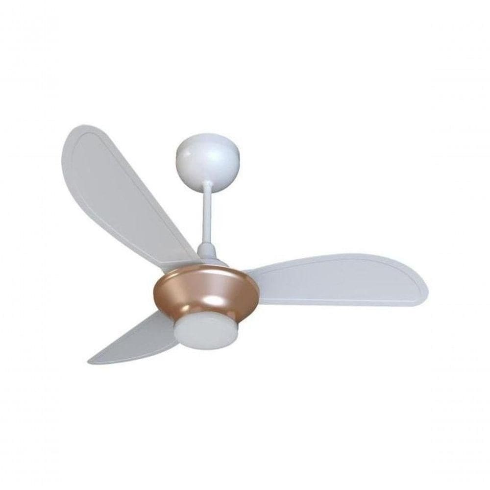 Ventilador De Teto Ventisol Mistral 3 Pás Branco/bronze Bivolt