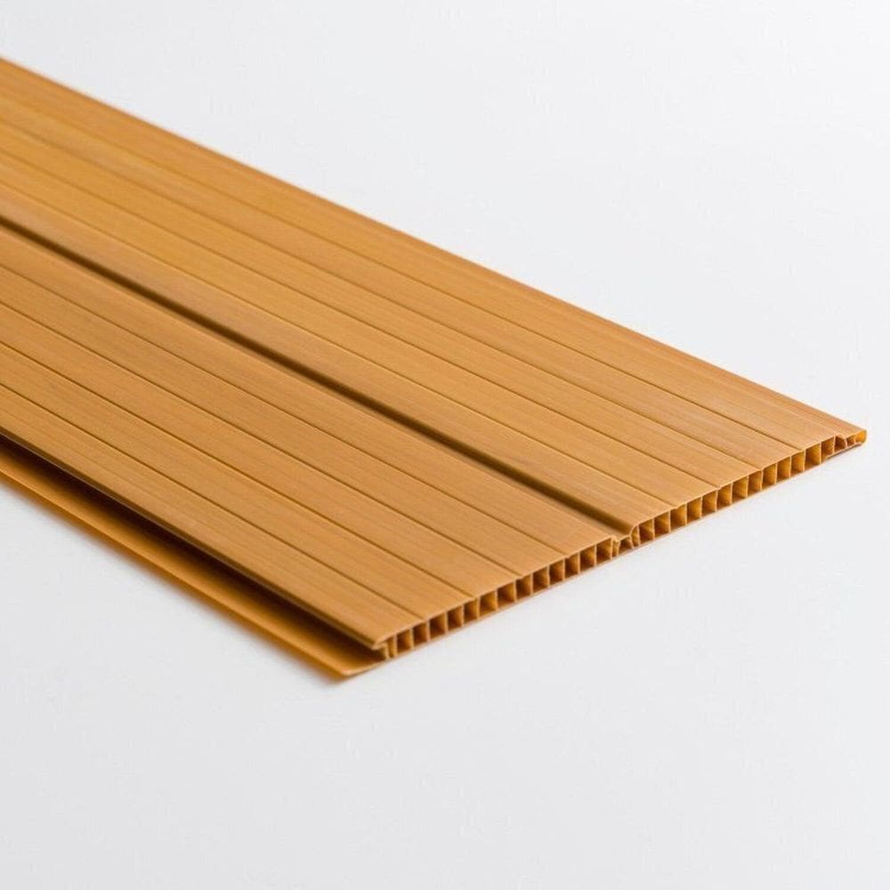Kit com 72m² de Forro de Pvc Duplo Frisado 8mm X 20cm X 3m Belplast Cerejeira