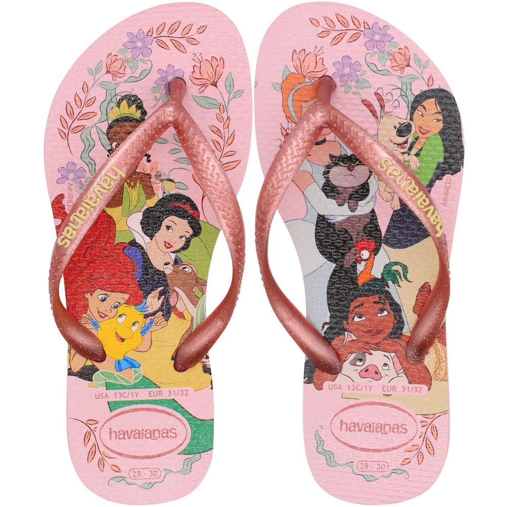 Chinelo de Dedo Havaianas Infantil Slim Princess Menina