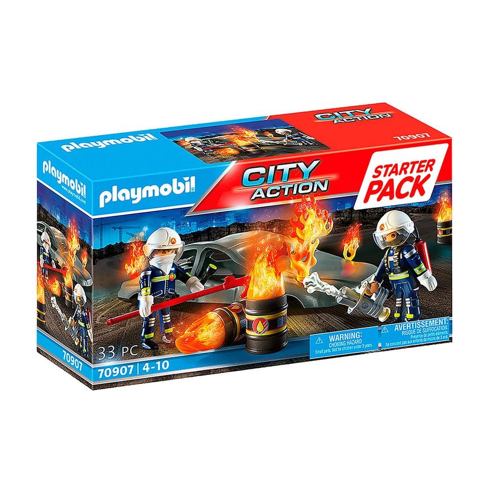 Playmobil - Exercício De Incêndio Starter Pack - City Action - 70907