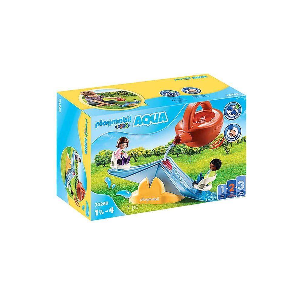 Playmobil - Gangorra D`Água Com Regador - 1.2.3 - 70269