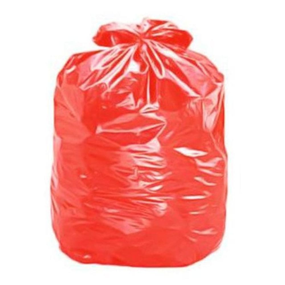 Saco Para Lixo Vermelho 55X55X003 40L Com 100 Unidades -Plas