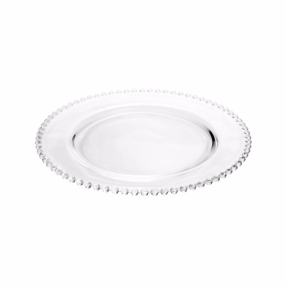 Prato Raso Em Cristal Bolinha Pearl - Wolff