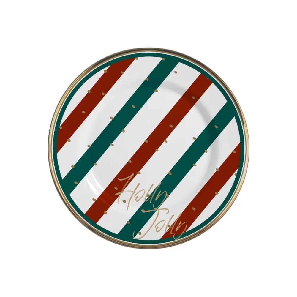 Pratos Sobremesa Cerâmica Feldspática Branca 21cm