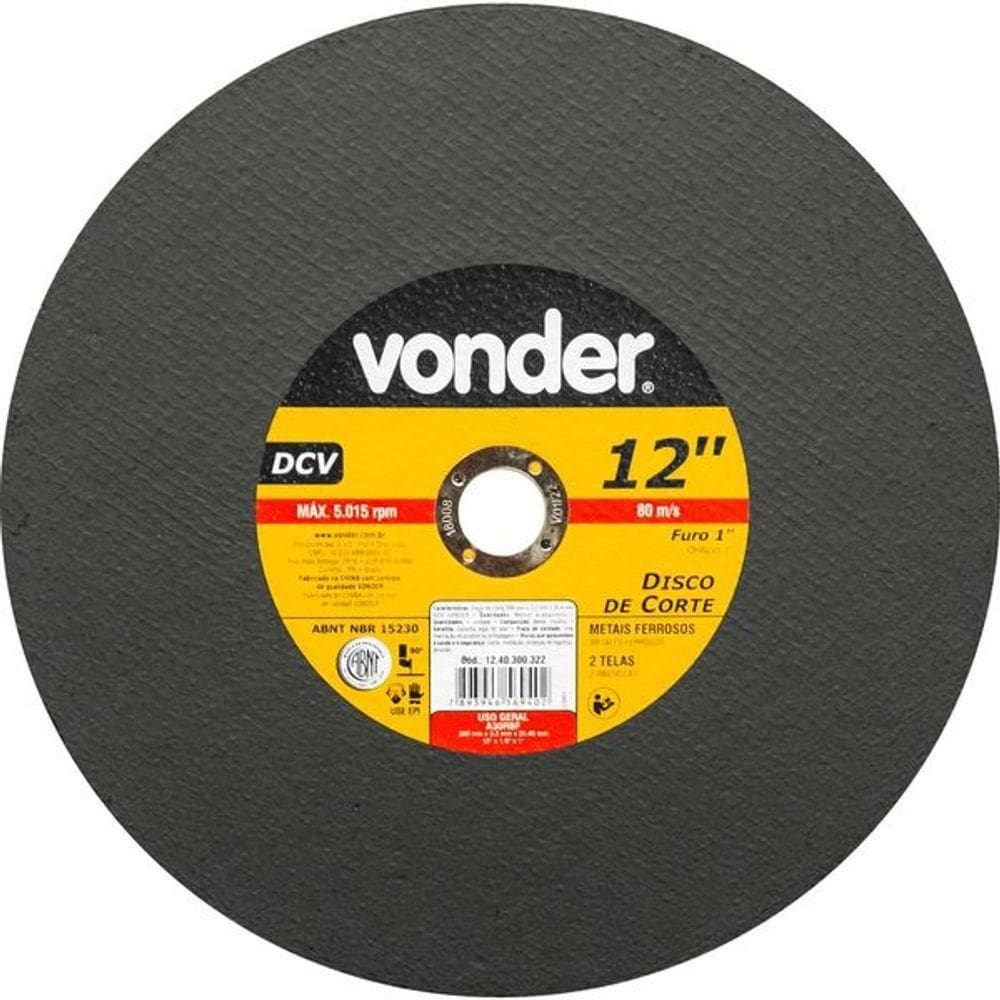 Disco De Corte 300,0x3,2x25,4 Dcv Vonder
