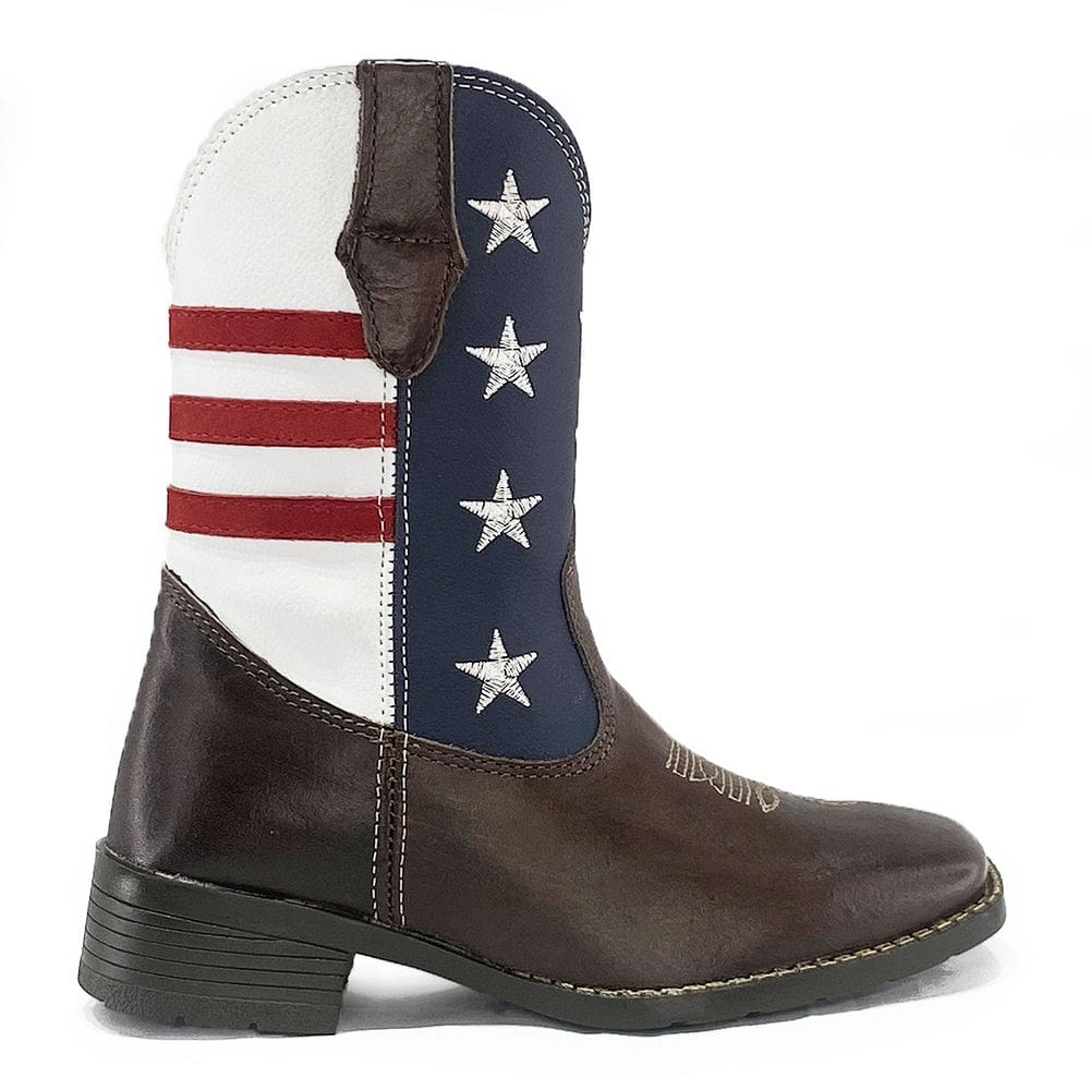 Bota Texana Infantil Country Couro Confortável Rodeio