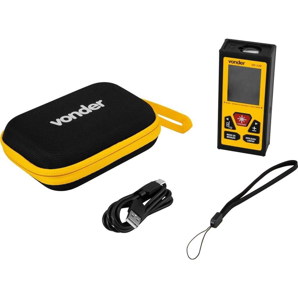 Medidor Dist Laser Bilat 120m Vd120 Vonder