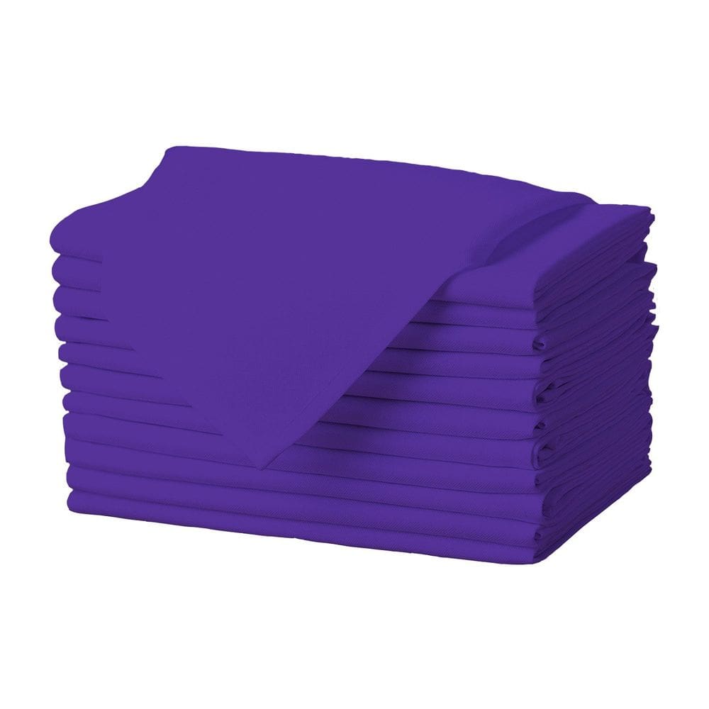 Guardanapos de pano Gee Di Moda roxos 43x43cm - Conjunto de 12