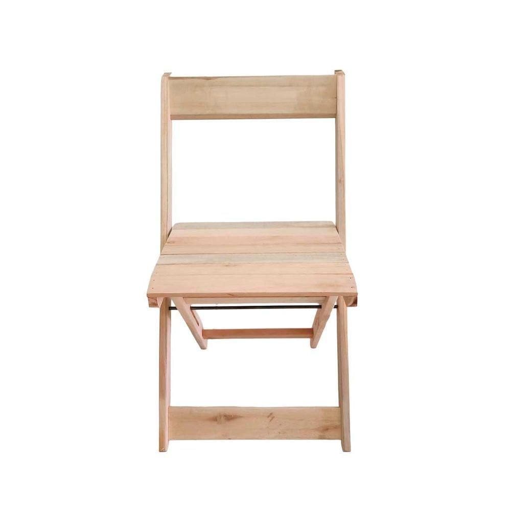 Kit 4 Cadeiras Dobráveis De Madeira Para Bar Ismalu Natural