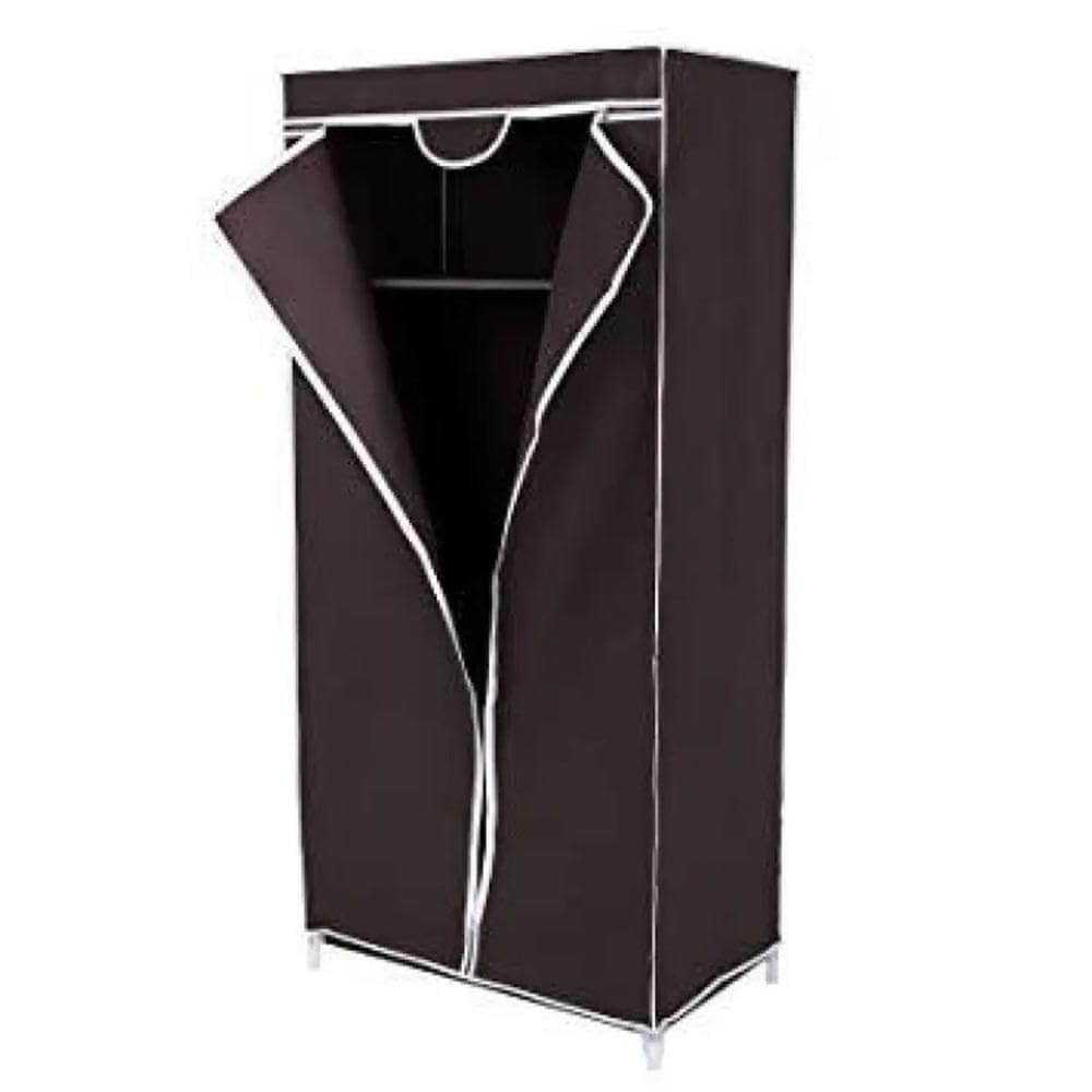 Guarda Roupa Armario Multifuncional Portatil Arara Cabideiro Dobravel Organizador Camping Preto