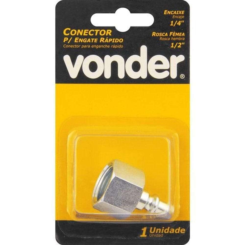 Conector Femea Rosca 1-4x1-2” Com 1 Peça - Vonder