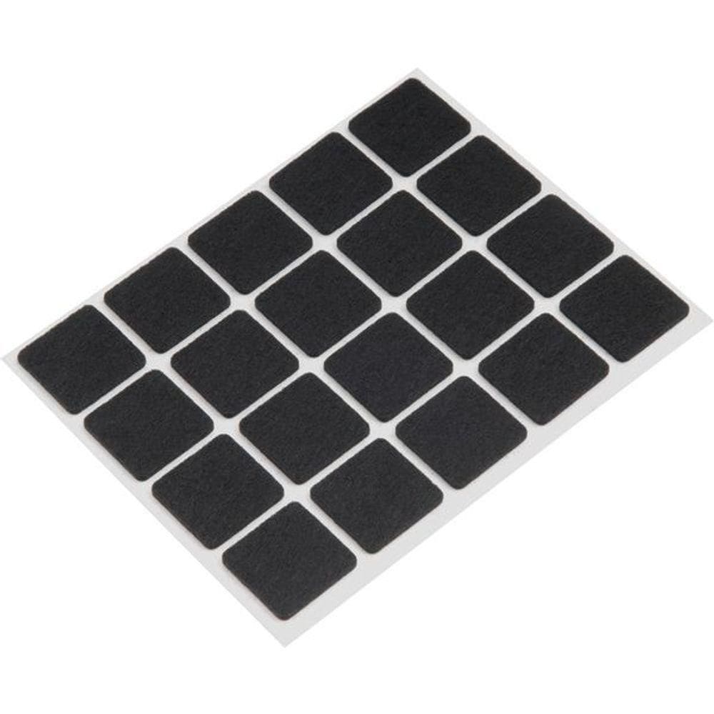 Feltro Autoadesivo Quadrado 22mm Com 20 Peças - Vonder