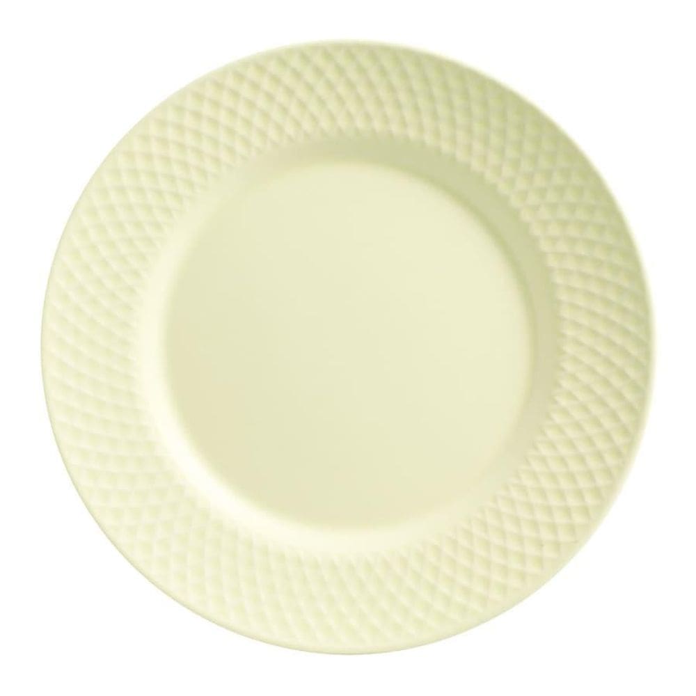 Prato Raso Cerâmica Feldspática Branca 29cm - Alleanza