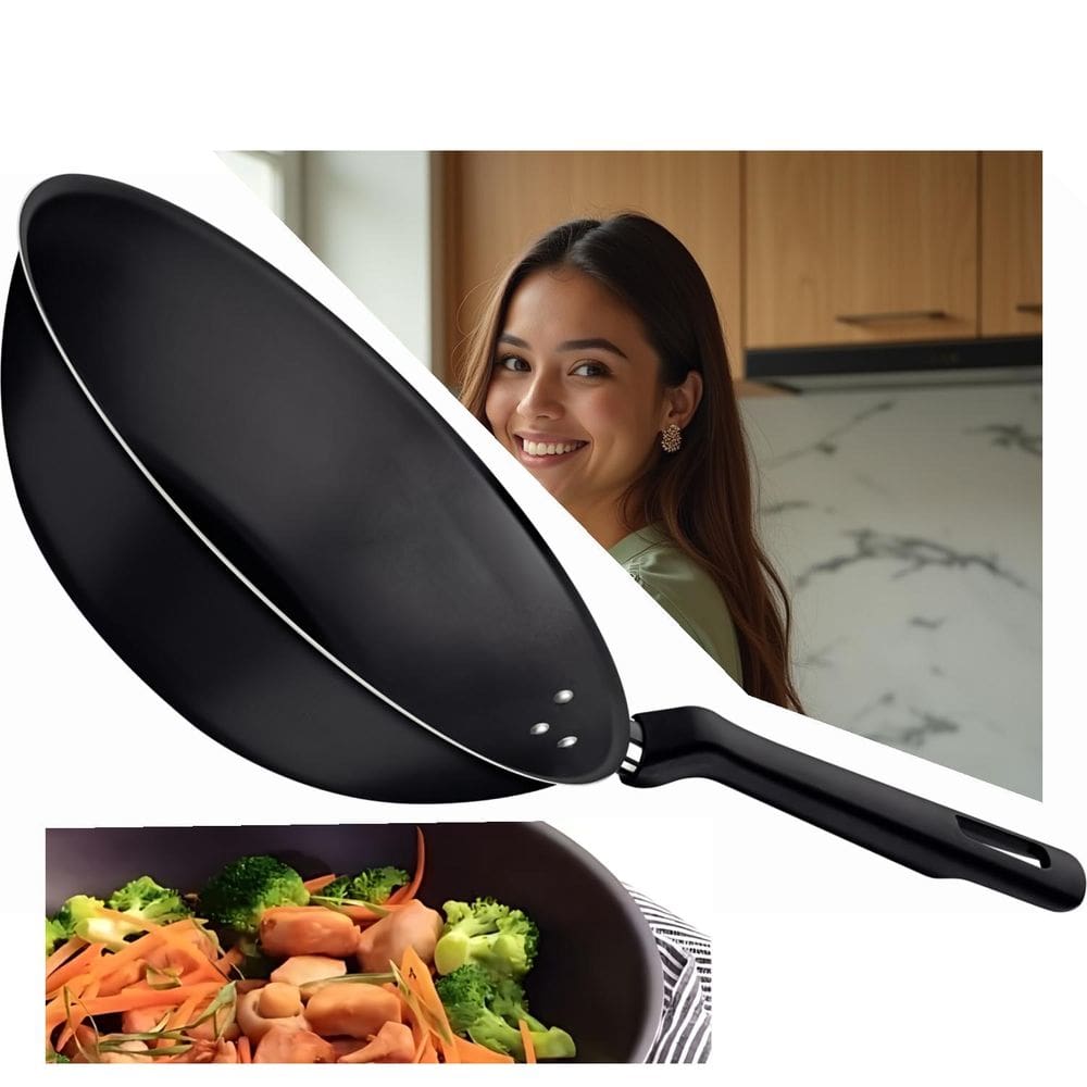Wok Loreto Tramontina 24cm Alumínio Antiaderente Starflon Max 2,2L Grafite