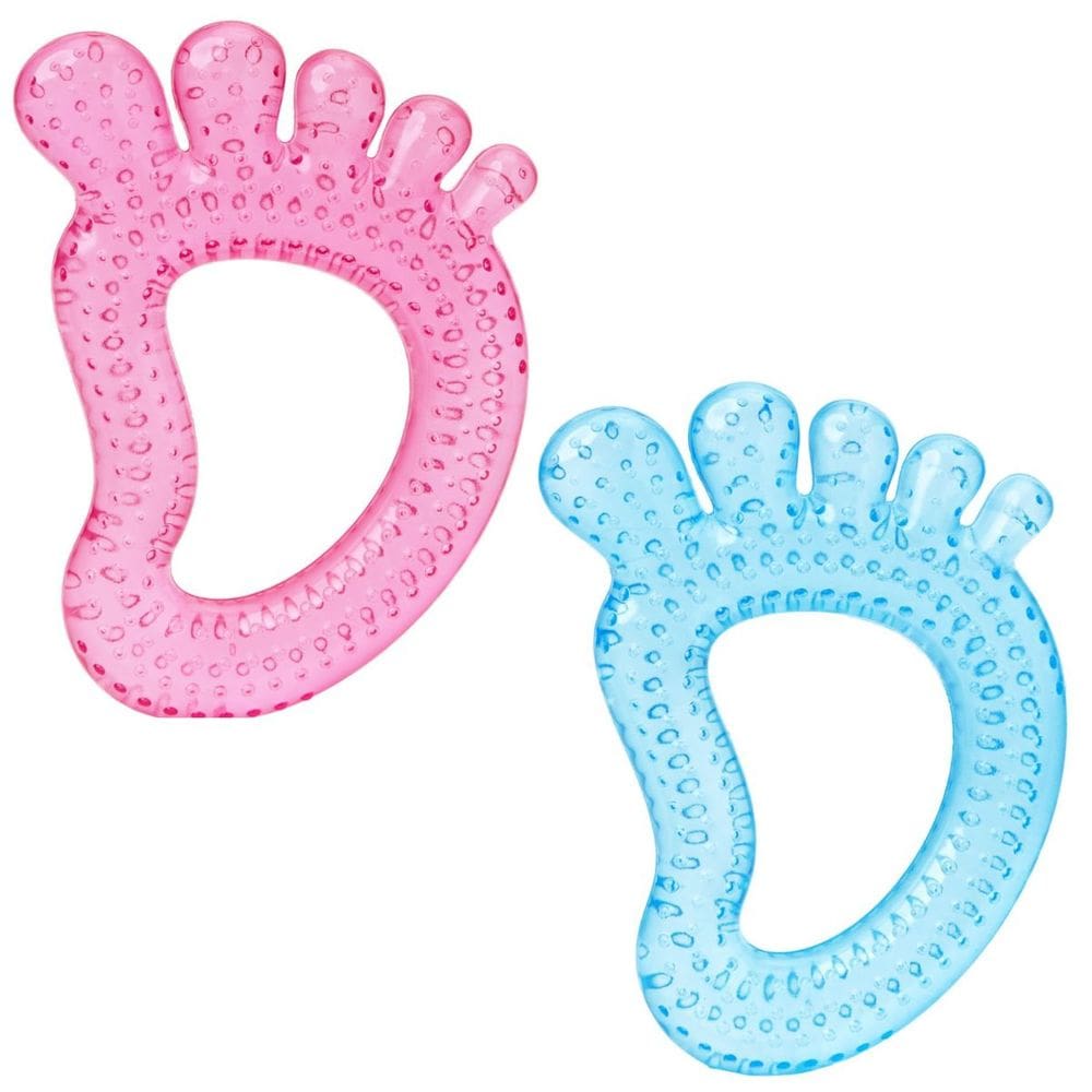 Mordedor com Água Pezinho Sensorial +4m Massageador Alivia Desconforto Dentes Bebê Buba