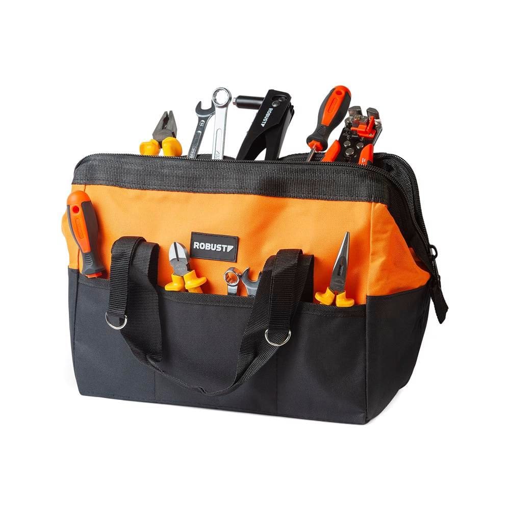 Kit Bolsa em Lona com Ferramentas 330 mm x 550 mm 15 Peças - Robust 3370212