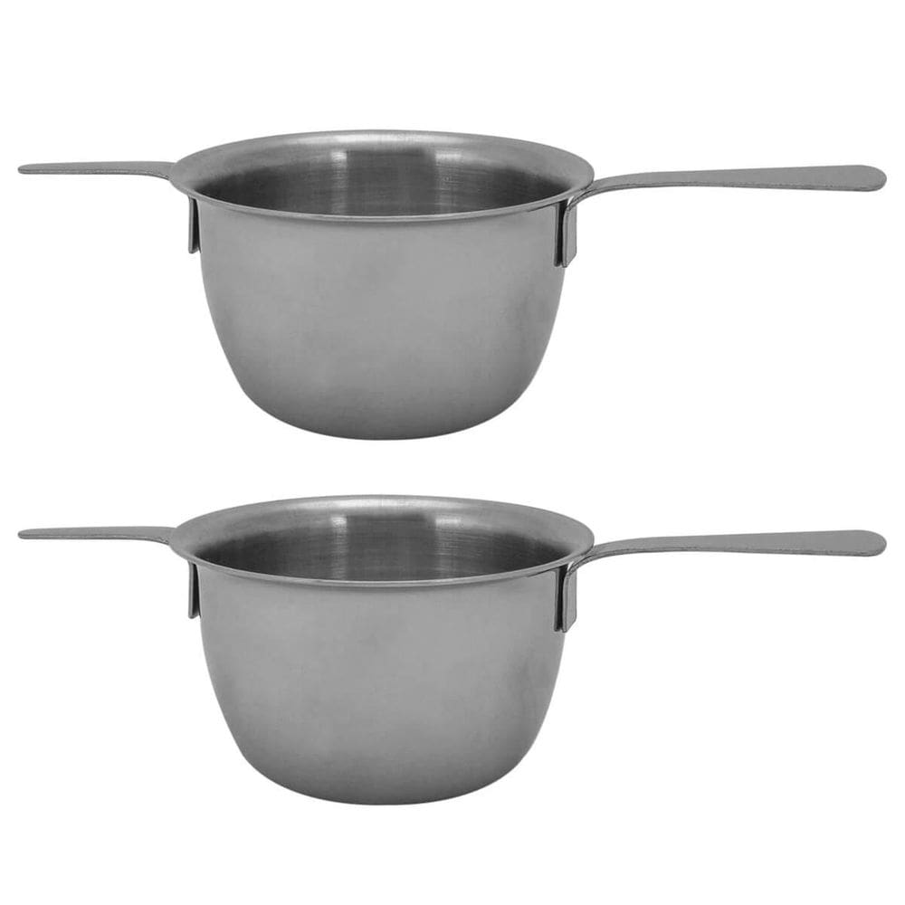 2 Medidores Para Bebidas De Aço Inox Prime Lyor Prata 50Ml