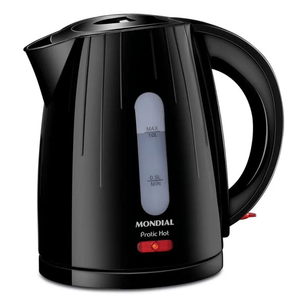 Chaleira Elétrica Mondial Pratic Hot 1L Preto 1350W 220V - CE-07