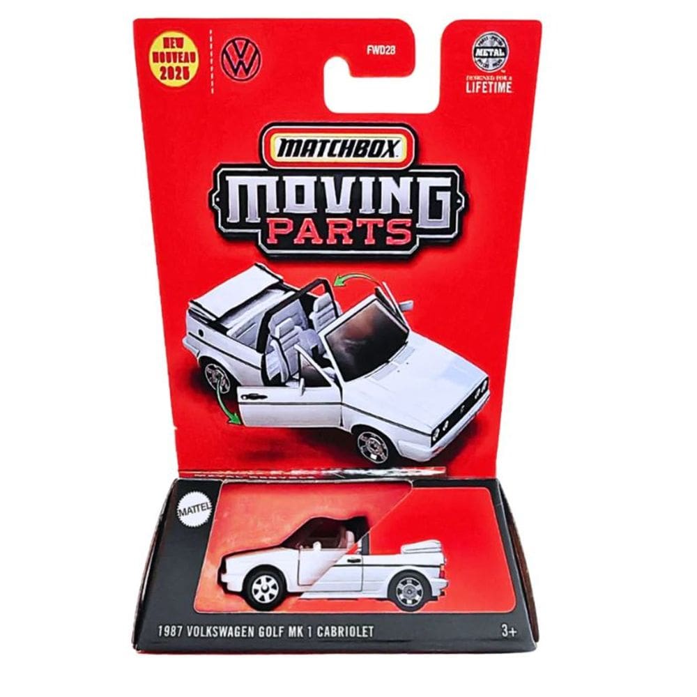 Carrinho - 1987 Volkswagen Golf MK 1 Cabriolet MATTEL