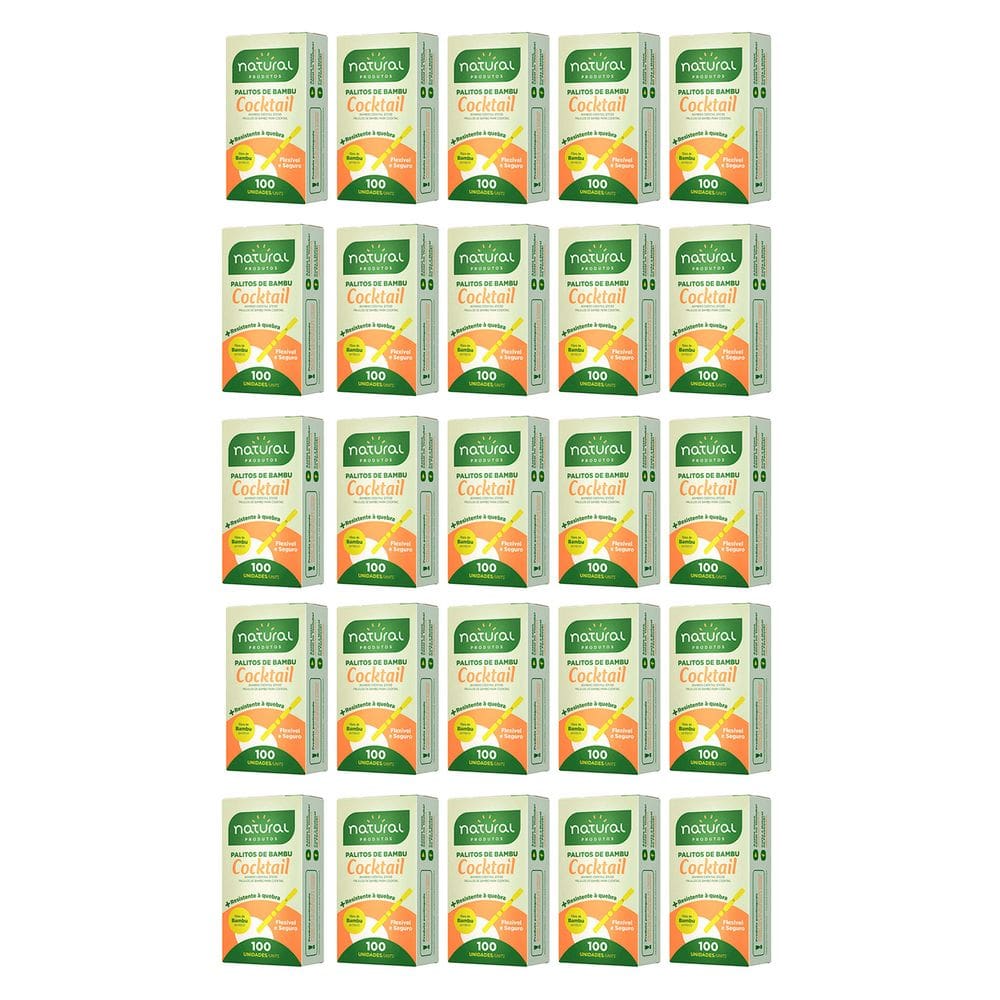 Palito de Bambu Cocktail Natural Produtos 2500 Unidades