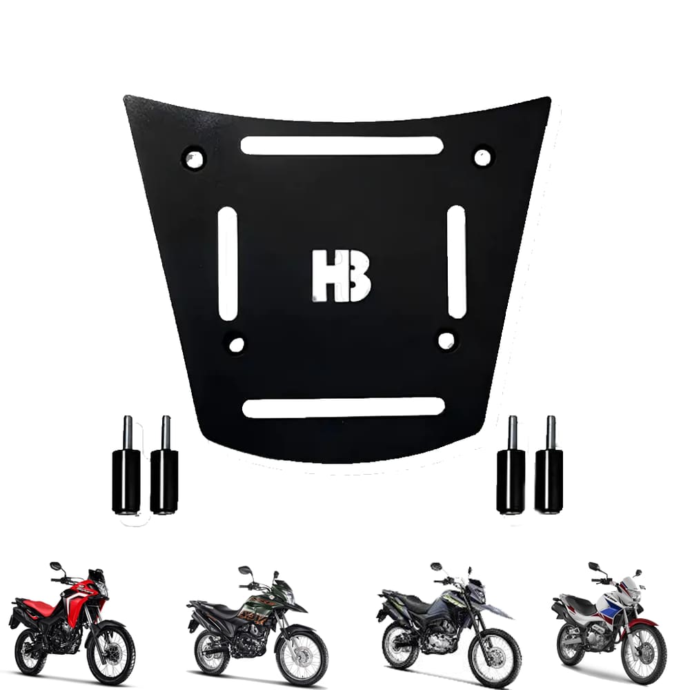 Bagageiro Suporte Baú Base Ferro Sahara 300 Xre Hot Bikers