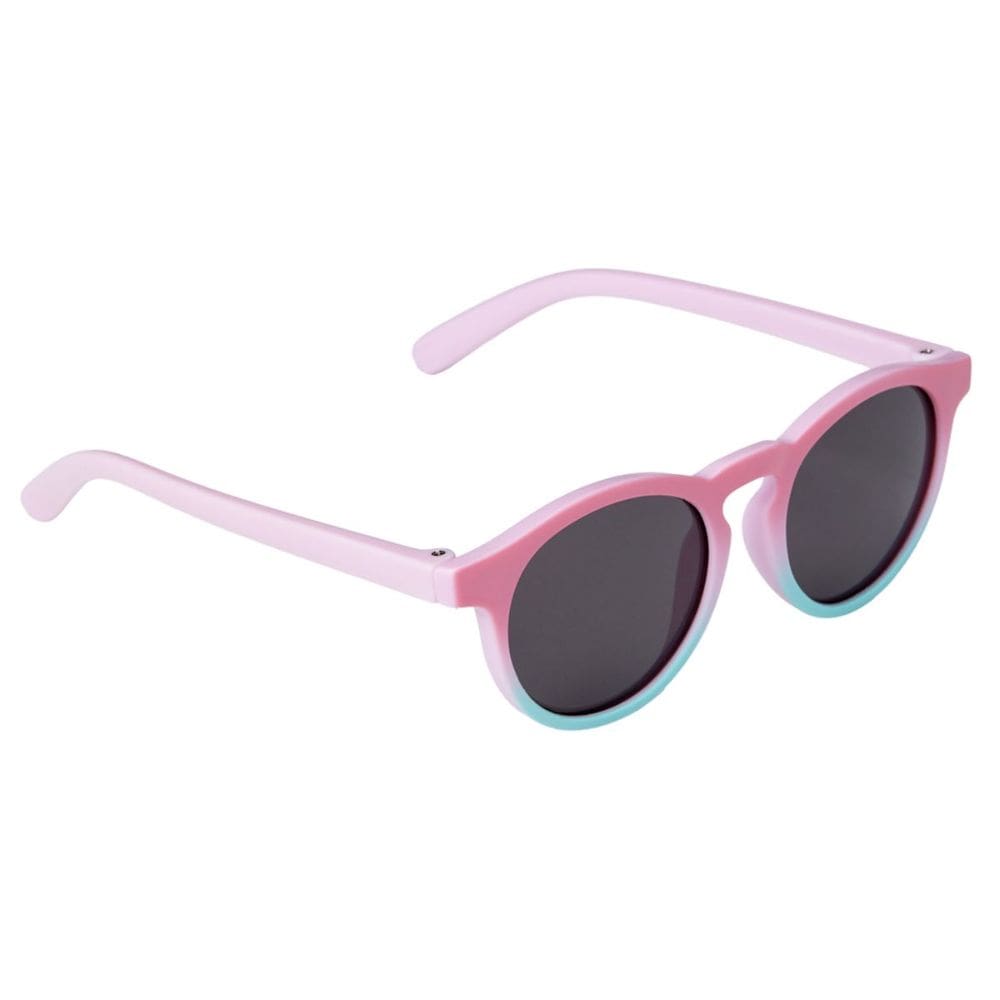 Óculos de Sol Degradê Rosa Lentes Proteção UVA/UVB Infantil Tam M Flexível e Resistente Buba
