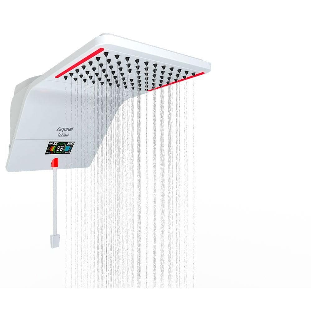 Chuveiro Zagonel Ducali Premium Digital, 7500 Watts, Branco, 220 Volts